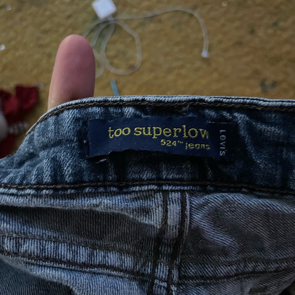 levi’s too super low bootcut jeans